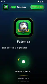 Futemax Futebol daHora Ao Vivo screenshot