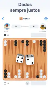 Gamão - jogo de tabuleiro screenshot
