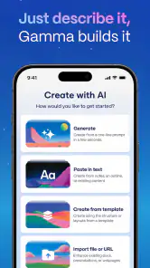 Gamma: AI Slides & Slideshow screenshot