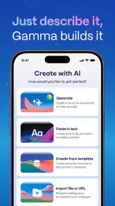 Gamma: AI Slides & Slideshow screenshot