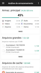 Gerenciador de arquivos screenshot