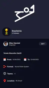 Gerenciador de Torneios screenshot