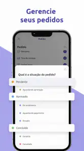 Gestão de orçamentos e pedidos screenshot