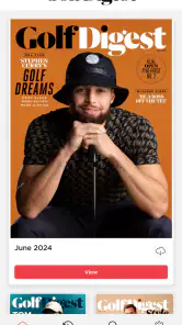 Golf Digest Magazine screenshot