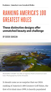 Golf Digest Magazine screenshot