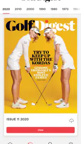 Golf Digest Magazine screenshot