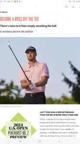 Golf Digest Magazine screenshot