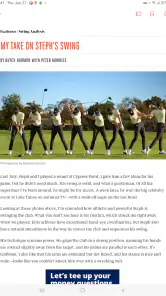 Golf Digest Magazine screenshot