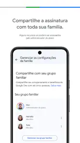 Google One screenshot