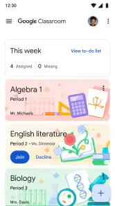 Google Sala de Aula screenshot