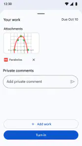 Google Sala de Aula screenshot