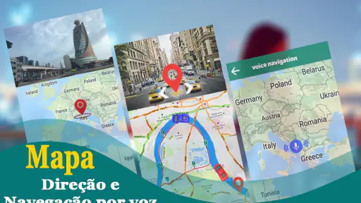 GPS Navegação E Mapa Direção 8