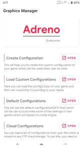 Graphics Manager : GFX Addon screenshot