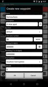 Handy GPS screenshot