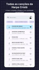 Harpa Cristã Cifrada screenshot