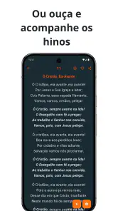 Harpa Cristã: letra e áudio screenshot