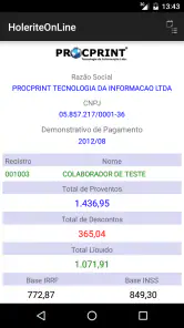 HoleriteOnLine screenshot