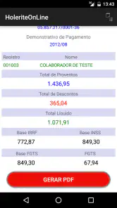 HoleriteOnLine screenshot