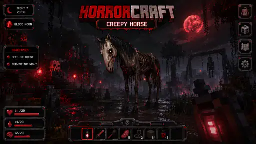 HORRORCRAFT : Creepy Horse 1
