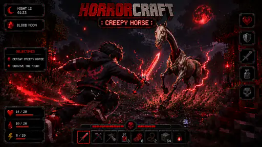 HORRORCRAFT : Creepy Horse 4