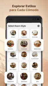 IA Interiores de casa design screenshot