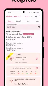 Idade Gestacional (do bebê) screenshot