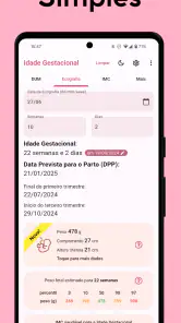 Idade Gestacional (do bebê) screenshot