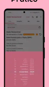 Idade Gestacional (do bebê) screenshot