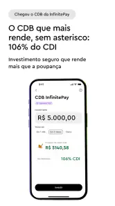 InfinitePay Tap, Conta, Cartão screenshot
