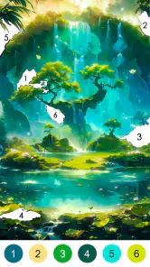 Jogo de colorir fantasia screenshot