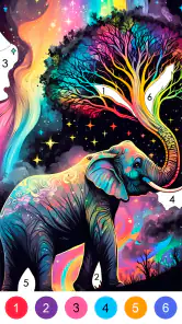 Jogo de colorir fantasia screenshot