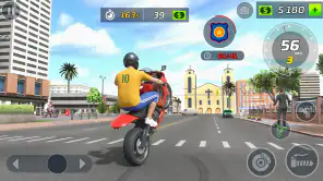 Jogo Moto Wheelie Grau 3D screenshot