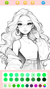 Jogos de pintar:boneca meninas screenshot