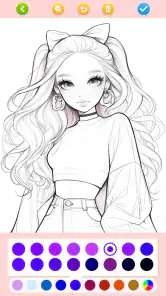 Jogos de pintar:boneca meninas screenshot