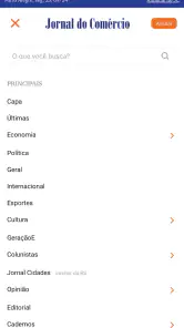 Jornal do Comércio screenshot