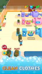 Laundry Rush - Jogo ocioso 1