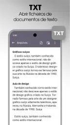 Leitor de documentos: PDF, DOC 7