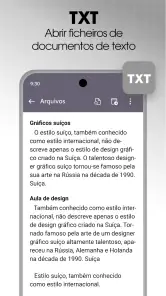 Leitor de documentos: PDF, DOC screenshot