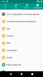 Leitor QR Code screenshot