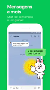 LINE: Chamadas & Mensagens screenshot
