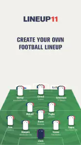 LINEUP11: Escalação de futebol screenshot