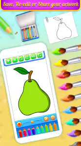 Livro de colorir frutas screenshot