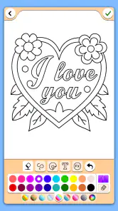 Livro Valentim para colorir screenshot