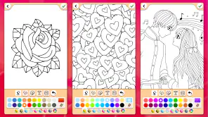 Livro Valentim para colorir screenshot