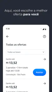 Loggi para entregador screenshot