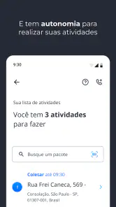 Loggi para entregador screenshot