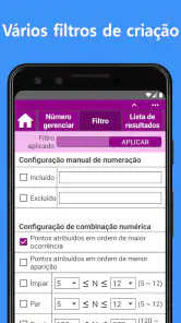 Lotofácil (Gerador de números) screenshot