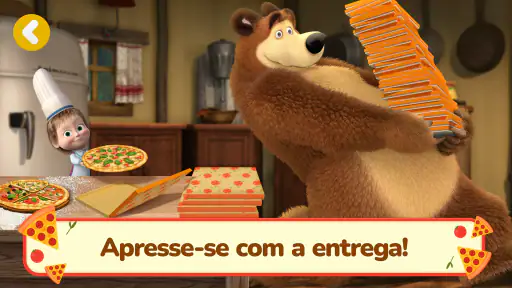 Masha e o Urso: Jogos de Pizza 4