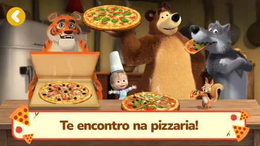 Masha e o Urso: Jogos de Pizza 6