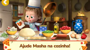Masha e o Urso: Jogos de Pizza screenshot